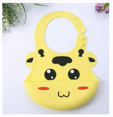 Picture of 1Pcs Baby Silicone Bib Waterproof Saliva Towel Newborn Feeding Bibs Bandana Cartoon Aprons Adjustable Feeding Burp Cloth Saliva 7 Ratings2 Answered Questions-Multicolor