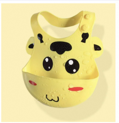 Picture of 1Pcs Baby Silicone Bib Waterproof Saliva Towel Newborn Feeding Bibs Bandana Cartoon Aprons Adjustable Feeding Burp Cloth Saliva 7 Ratings2 Answered Questions-Multicolor