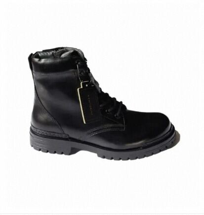 Picture of Biker boots for men over safety (pulice original leather boots)/ traveling boot/ hard working boot/ police boot-Black