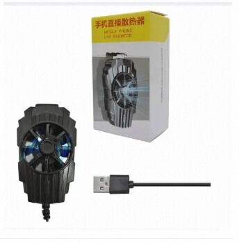 Picture of Universal Phone Cooler, Portable Mobile Phone Radiator, USB Phone Cooling Fan ,Mobile Phone Cooler Accessories-Black