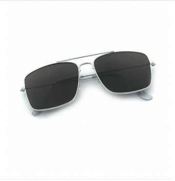 Picture of Smart Sunglass For Men High Quality Matel Body Silver Frame and Black Glass-Black