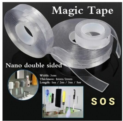 Picture of 1.5M Wide Clear Nano Double Side Adhesive Tape - Nano tape-Silver