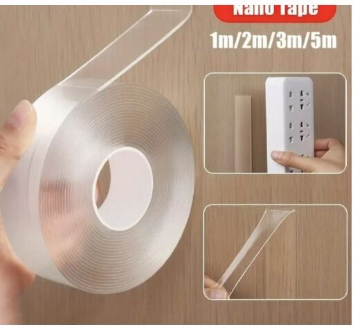 Picture of 1.5M Wide Clear Nano Double Side Adhesive Tape - Nano tape-Silver