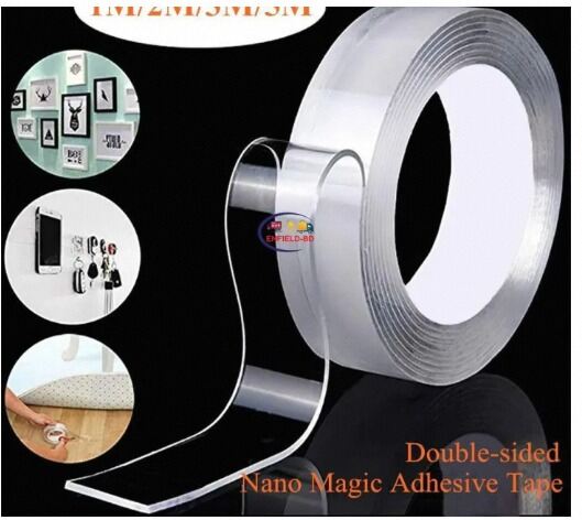 Picture of 1.5M Wide Clear Nano Double Side Adhesive Tape - Nano tape-Silver