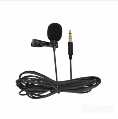 Picture of 3.5mm Mini Microphone for Smartphone and Audio Devices, Clear Sound, Universal Compatibility, Black-Black
