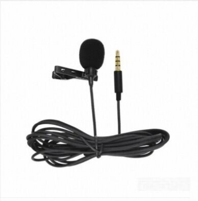 Picture of 3.5mm Mini Microphone for Smartphone and Audio Devices, Clear Sound, Universal Compatibility, Black-Black