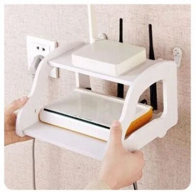 Picture of New High Quality PVC Tarpaulin Double Layer Wall Mounted Shelf Stand for Wifi Modem Router-Multicolor