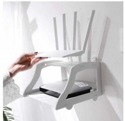 Picture of New High Quality PVC Tarpaulin Double Layer Wall Mounted Shelf Stand for Wifi Modem Router-Multicolor