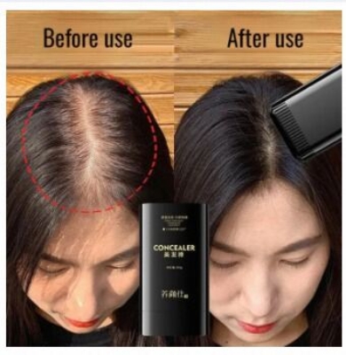 Picture of Organic Hair Color Stick for White Hair Coverage | Natural Black Hairdressing Wand | Waterproof and Sweat-Proof Hair Dye Comb for Gray Hair Coverage (20 Gram-Multicolor