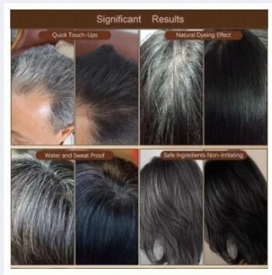 Picture of Organic Hair Color Stick for White Hair Coverage | Natural Black Hairdressing Wand | Waterproof and Sweat-Proof Hair Dye Comb for Gray Hair Coverage (20 Gram-Multicolor