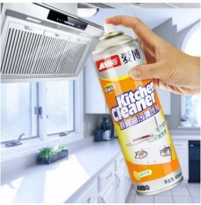 Picture of Kitchen cleaner Foam Spray 500ml for conforrt and Easy Cleaning Orange-Multicolour