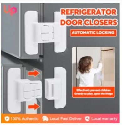 Picture of Multi-Functional Refrigerator Safety Lock, Door Lock, Drawer lock, Children Secure Fridge Freezer Lock, Home Security Protection - Cabinet Locks & Straps-Multicolor