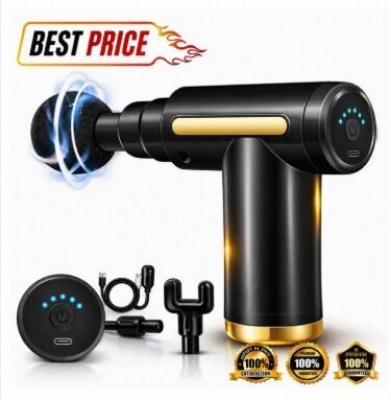 Picture of Mini Electric Massage Gun Portable Deep Tissue Massage Gun - Pain Relief USB Rechargeable Body Massager Message Gun Body Muscle Relief Massage Gun Fitness Portable Fascial Gun Deep Tissue Mini Massage Gun Message Gun Electric Message Gun-Multicolor