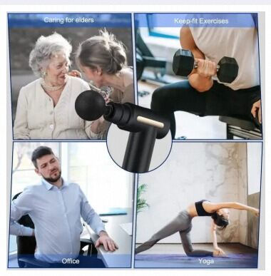 Picture of Mini Electric Massage Gun Portable Deep Tissue Massage Gun - Pain Relief USB Rechargeable Body Massager Message Gun Body Muscle Relief Massage Gun Fitness Portable Fascial Gun Deep Tissue Mini Massage Gun Message Gun Electric Message Gun-Multicolor