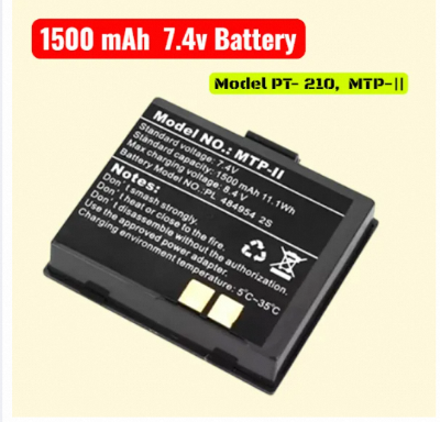 Picture of MP210 / PT210 Printer Battery 1500mAh Power For Bluetooth Wireless Printer or POS Tharmal Machine Battery-Black