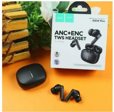 Picture of Hoco EQ34 Plus ANC+ENC TWS Earbud (App Supported) Long 7-Hour Playtime & Bluetooth 5.4 Original-Black