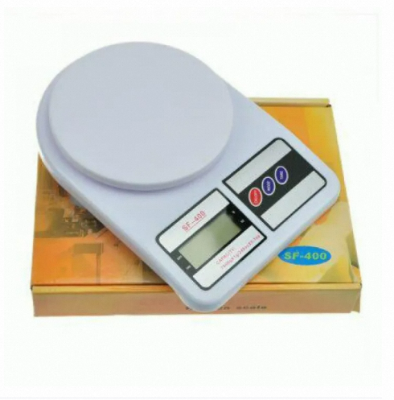 Picture of SF- 400 Digital LCD Display Electronic Kitchen Scale - 10 kg - Weight Machine Digital-White