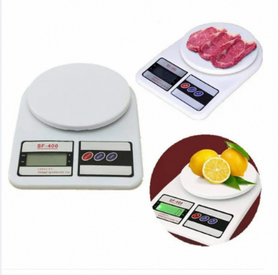 Picture of SF- 400 Digital LCD Display Electronic Kitchen Scale - 10 kg - Weight Machine Digital-White