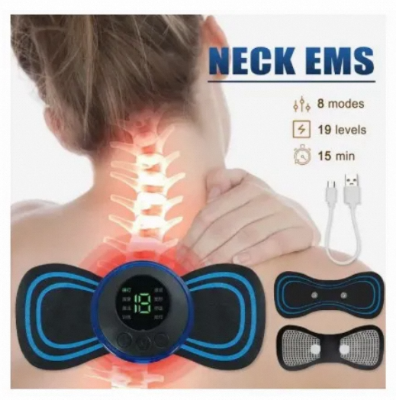 Picture of 2pcs Pad Attach Portable Electric Pain Relax_Neck Body_Massager With USB Charging Cable -1pcs