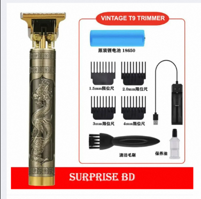 Picture of Vintage T9 Hair Cutting Machine Hair Trimmer Electric Hair Clippers Shaver Beard Trimmer Men Hair Cutting T Style Machine Rechargeable Hair Trimmer