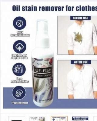 Picture of Clothes Oil Stains Remover, Nml Stain Remover, Garment Stubborn Stain Cleaner, Stain Remover for Clothes, Emergency Stain Rescue Stain Remover, Strong Fabric Stain Remover for Home Use