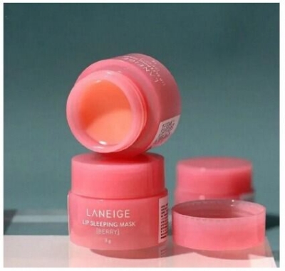 Picture of LANEIGE Lip Sleeping Mask Berry 3g -smooth and shiny lips , Authentic Cute Lip Balm soft - LANEIGE Lip