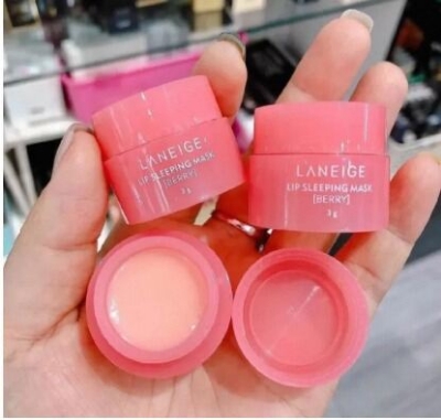 Picture of LANEIGE Lip Sleeping Mask Berry 3g -smooth and shiny lips , Authentic Cute Lip Balm soft - LANEIGE Lip