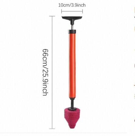 Picture of High Pressure Toilet Unblock Shot Toilet Plunger Drain Clog Remover, Toilet Plunger Kit High Pressure Air Drain Clog Remover Plumbing Tool for Bathroom Kitchen Bathtub