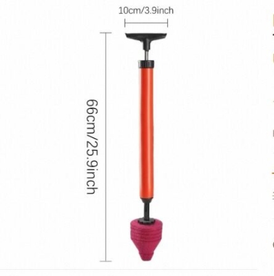 Picture of High Pressure Toilet Unblock Shot Toilet Plunger Drain Clog Remover, Toilet Plunger Kit High Pressure Air Drain Clog Remover Plumbing Tool for Bathroom Kitchen Bathtub