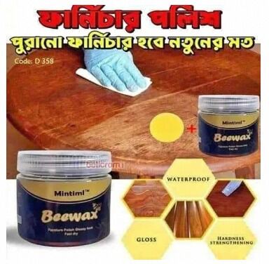 Picture of Mintiml Beewax Wood Polish Polisher Polishing Compound Wax Floor Seasoning Furtniture Wrap Care Magic Repair Traditional All-Purpose Wood