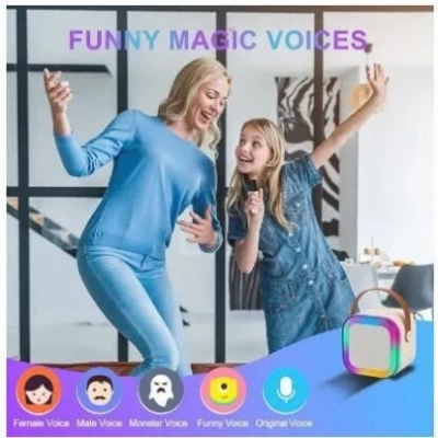 Picture of K12 Bluetooth Wireless Portable Speaker Multi-function Karaoke with 1 Microphone Karaoke Machine Speaker & 1 Pcs Microphone-Best Rate