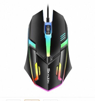 Picture of SKYLION F1 Wired 3 Keys Mouse Colorful Lighting Gaming and Office For Microsoft Windows and Apple IOS System