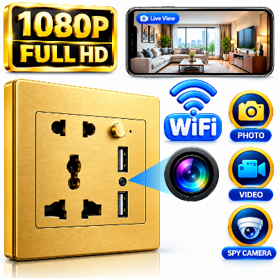 Picture of Wifi Wall Socket Camera WiFi Mini Socket IP Camera