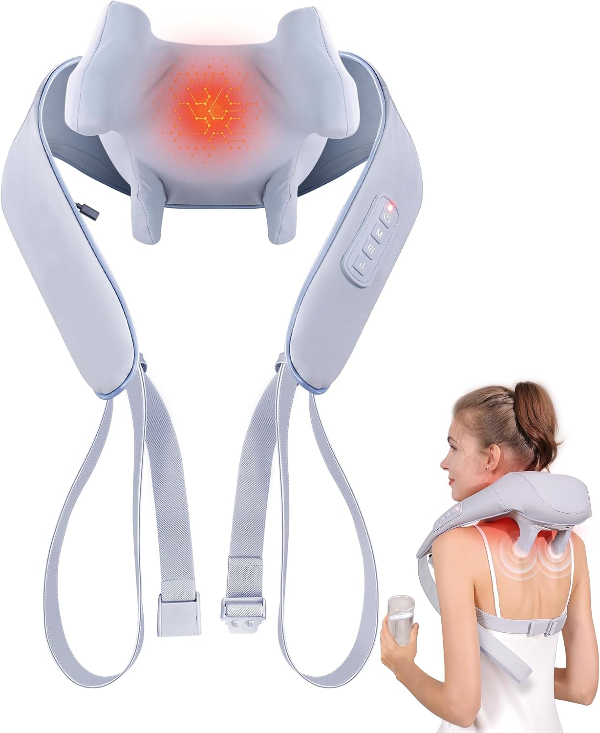 Picture of Neck and Shoulder Massager with Heat for Pain Relief