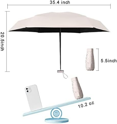 Picture of Mini Sun Umbrella for Purse With Case