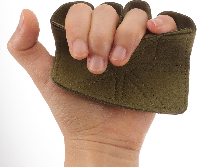 Picture of Barbell-Lifting Palm Protector Gloves with Elastic Palm Pads, Grip Workout Gloves for Men and Women Weightlifting Fitness Training