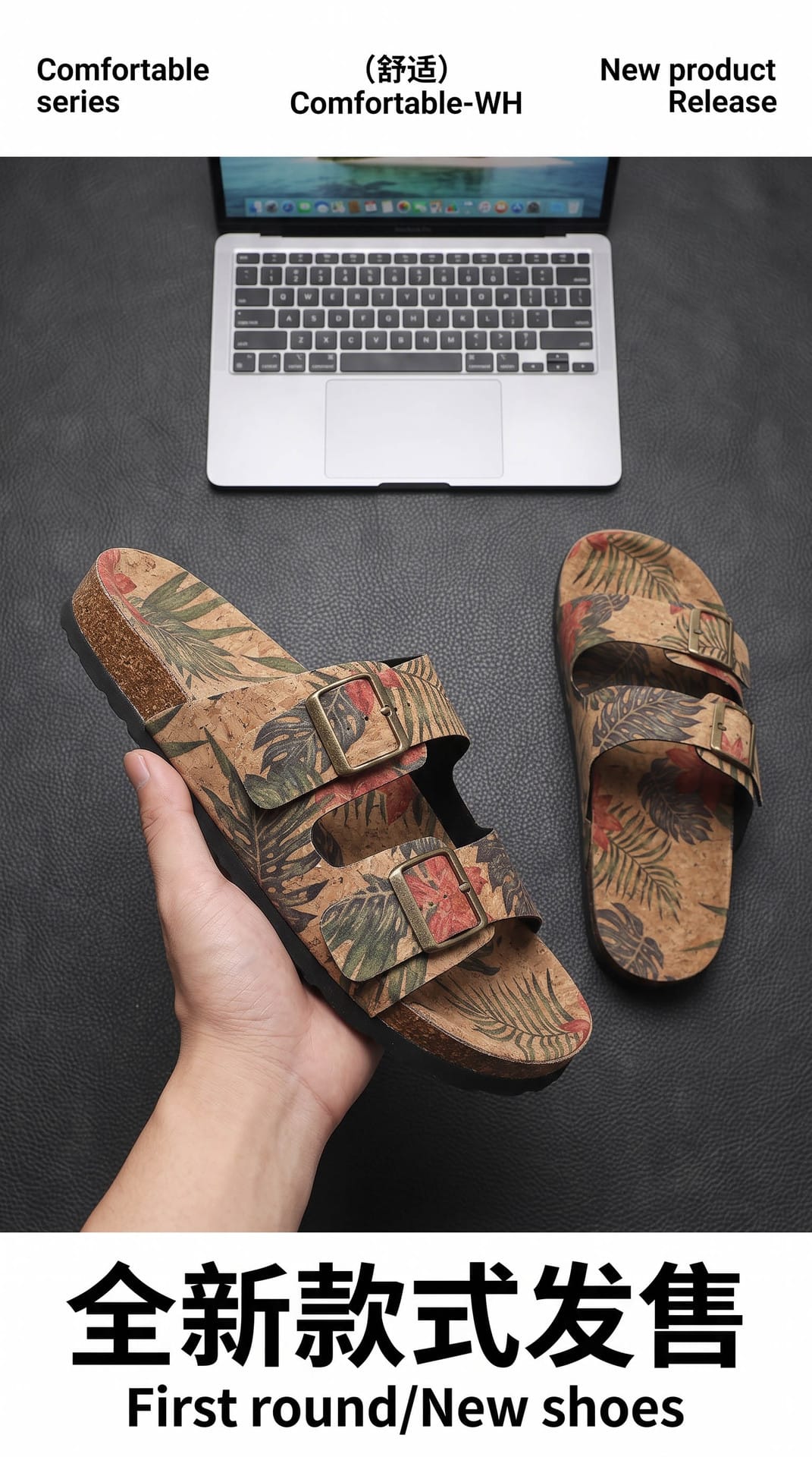 Picture of Mens Sandals, Adjustable,Comfort Slides for Men, Summer Sandals Men Footwear