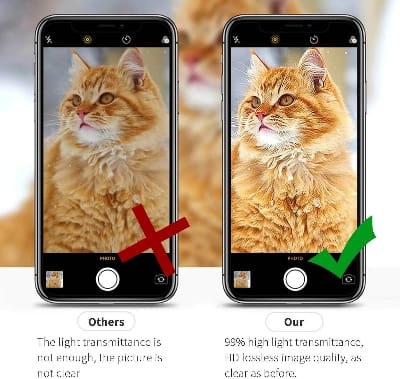 Picture of Camera Protector for iPhone 11 Pro Max Green WSKEN Ring Camera Lens Protector for Mobile