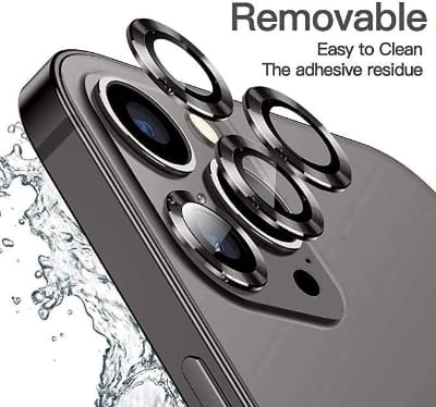 Picture of Camera Protector for iPhone 11 Pro Max Black WSKEN Ring Camera Lens Protector for Mobile