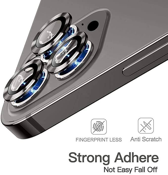 Picture of Camera Protector for iPhone 11 Pro Max Black WSKEN Ring Camera Lens Protector for Mobile