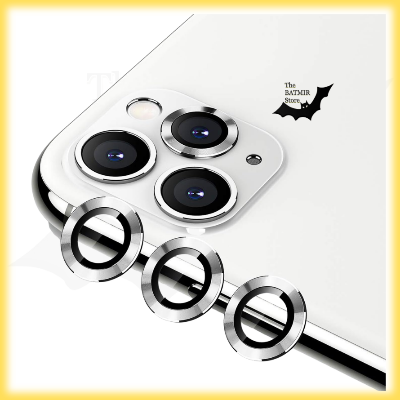Picture of Camera Protector for iPhone 11 Pro White WSKEN Ring Camera Lens Protector for Mobile