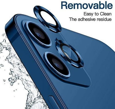 Picture of Camera Protector for iPhone 12 Mini Blue WSKEN Ring Camera Lens Protector for Mobile
