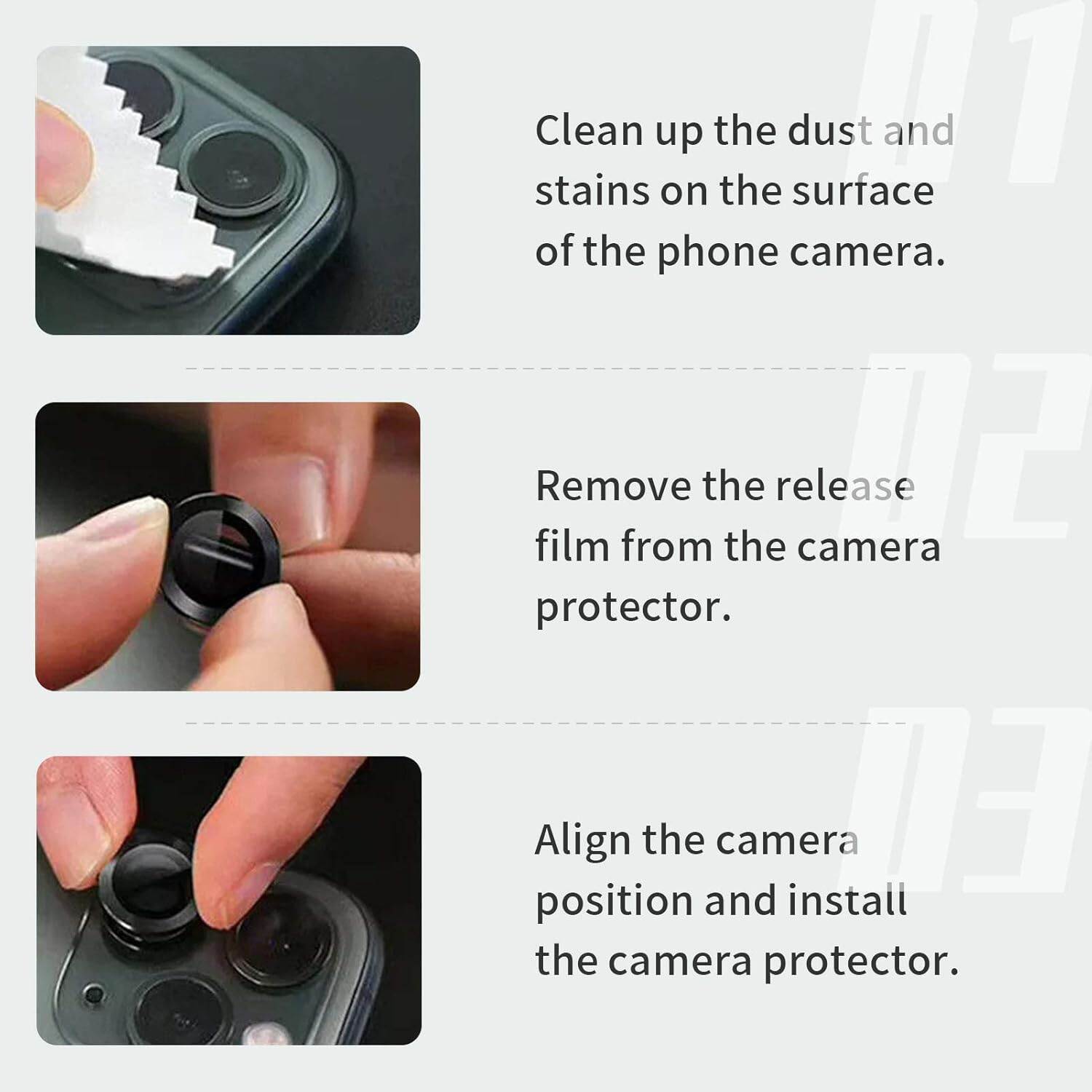 Picture of Camera Protector for iPhone 12 Green WSKEN Ring Camera Lens Protector for Mobile