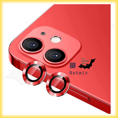 Picture of Camera Protector for iPhone 12 Red WSKEN Ring Camera Lens Protector for Mobile