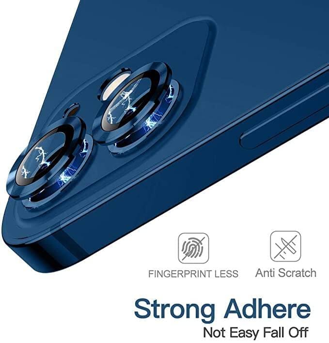 Picture of Camera Protector for iPhone 12 Blue WSKEN Ring Camera Lens Protector for Mobile