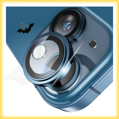 Picture of Camera Protector for iPhone 13 Mini Blue WSKEN Ring Camera Lens Protector for Mobile