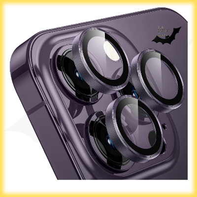 Picture of Camera Protector for iPhone 14 Pro Max Purple WSKEN Ring Camera Lens Protector for Mobile