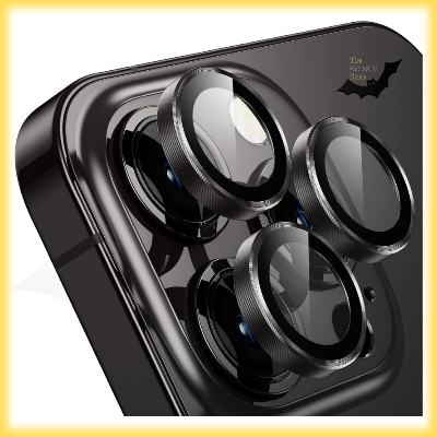 Picture of Camera Protector for iPhone 14 Pro Max Black WSKEN Ring Camera Lens Protector for Mobile