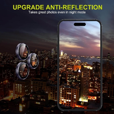 Picture of Camera Protector for iPhone 14 Pro Purple WSKEN Ring Camera Lens Protector for Mobile