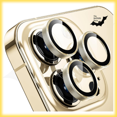Picture of Camera Protector for iPhone 14 Pro Golden WSKEN Ring Camera Lens Protector for Mobile